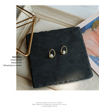 Minimalist Pearl Commuter Stud Earrings Women's Sterling Silver Earrings Daily Versatile Occupational Small Drop Earrings Temperament HZ1022