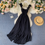 Sexy Straps Summer Summer Dress Women Holiday Dress HZ1022