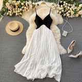 Sexy Spaghetti Straps Backless Summer Dress Women White Holiday Dress HZ1022