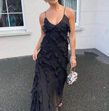 SHeath Straps Black Split Prom Dress Women Sexy Party Dresses HZ1022