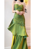 Modest Straps Sweetheart Long Evening Dress Party Dress Formal Dress Prom Dresses HZ1022